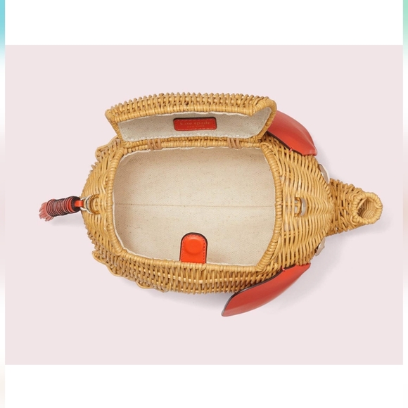 NEW RARE KATE SPADE ELEPHANT WICKER CROSSBODY BSG PURSE - Picture 6 of 9